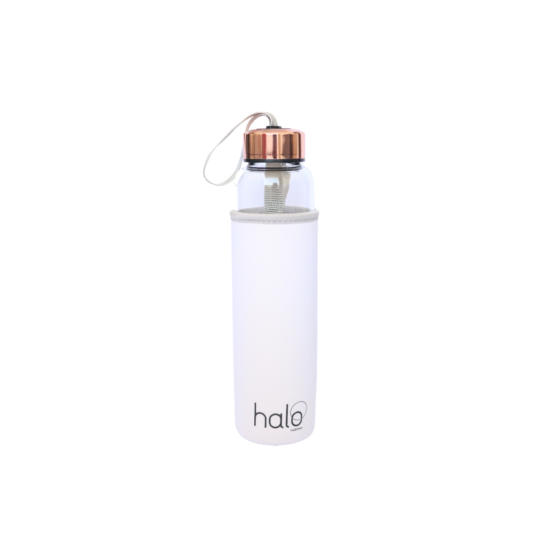 Halo Hydration Crystal-Infused Water Bottle - Green Aventurine