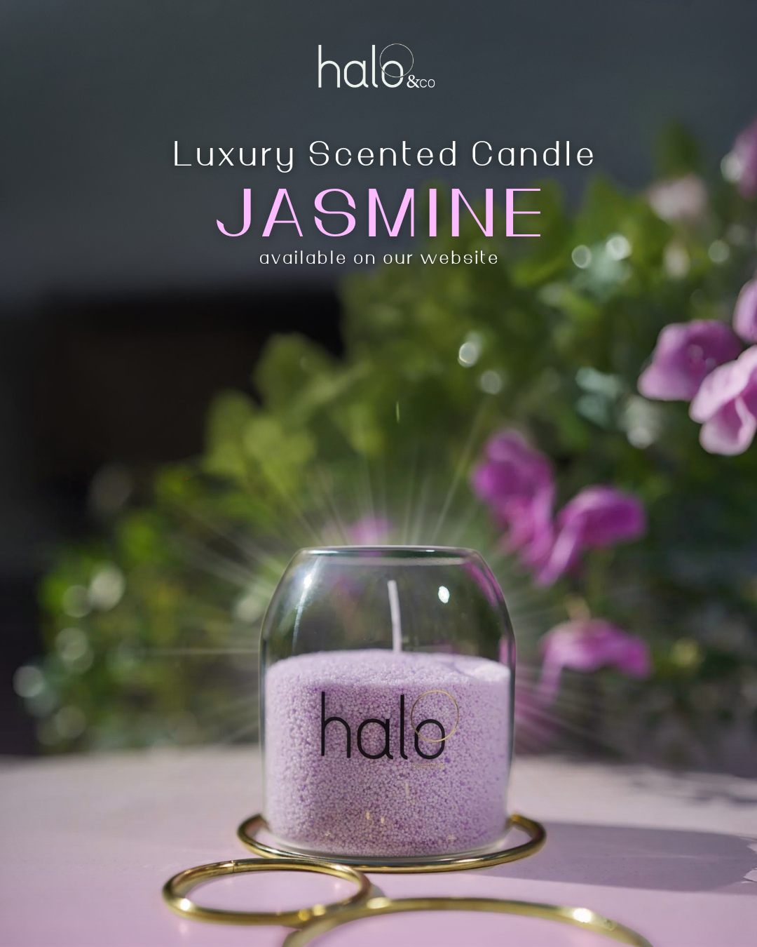 Halo Essentials Luxury Scented Candle - Jasmine